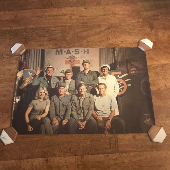 Vintage 1979 MASH TV Show Promotional Poster Framed Picture Wall Decor